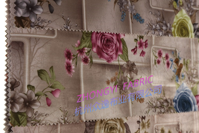 Printed Velvet Fabric for Sofa, Curtain, Pillow and Furnitur
