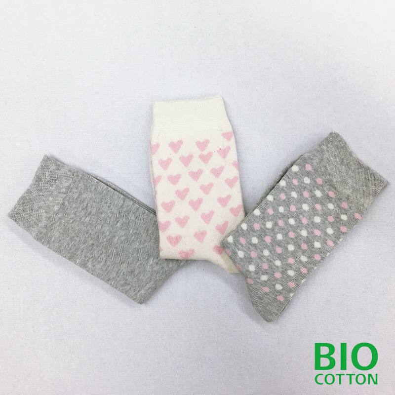 Womens jacqurd socks with organic cotton from GOTS