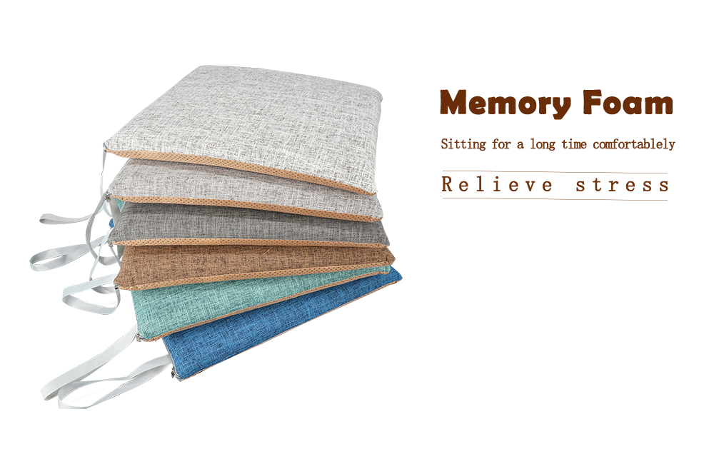 Linen non-slip Memory Form seat cushion