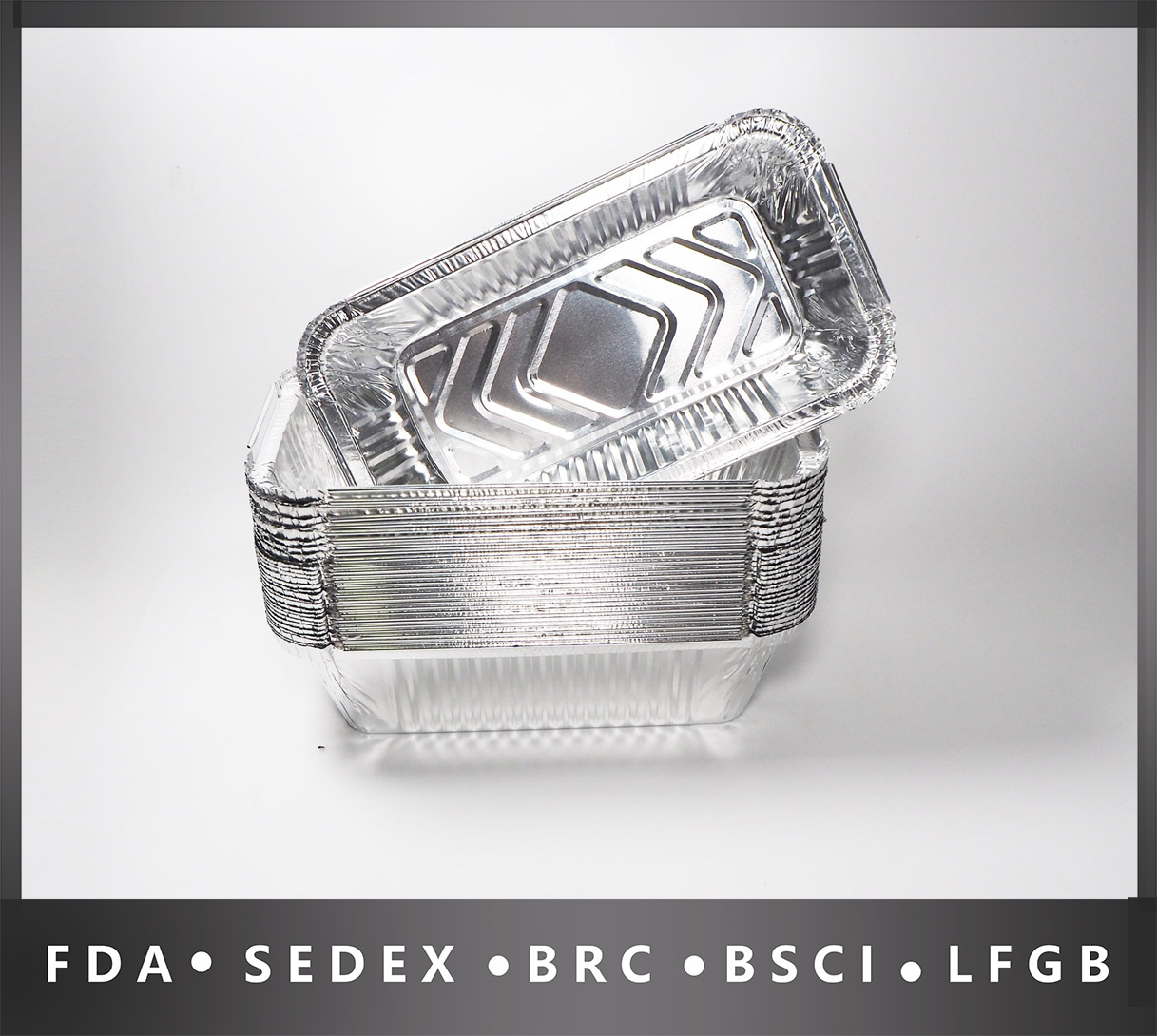 Aluminum foil bakery container