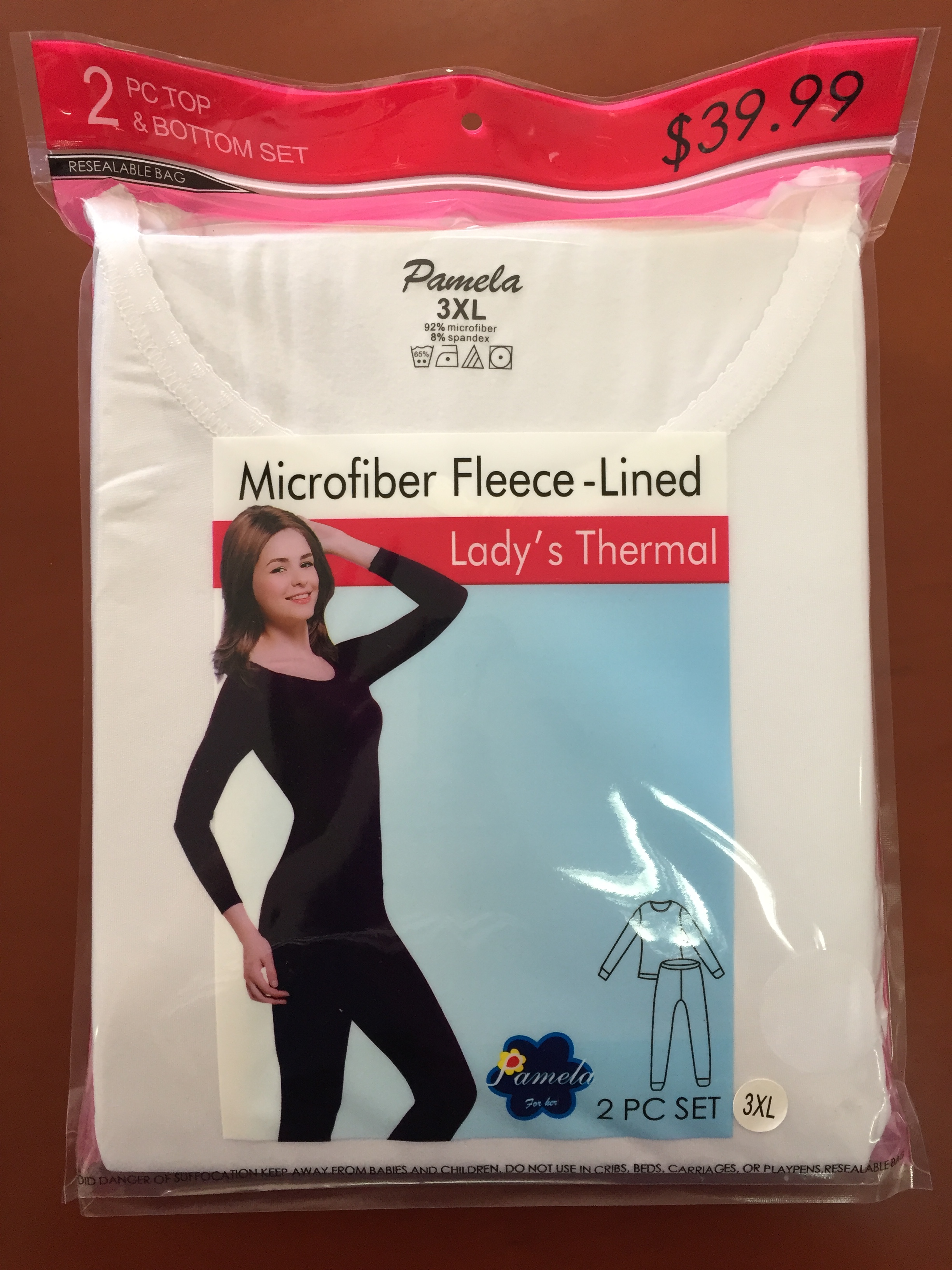 ladies Microfiber fleece-lined set