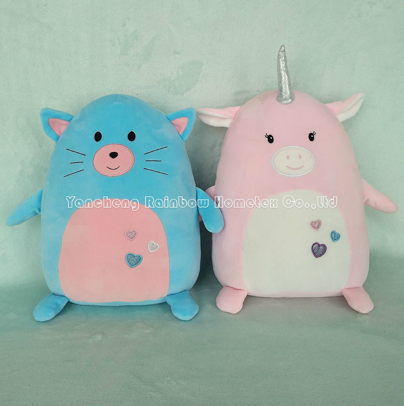 Animal plush cushion