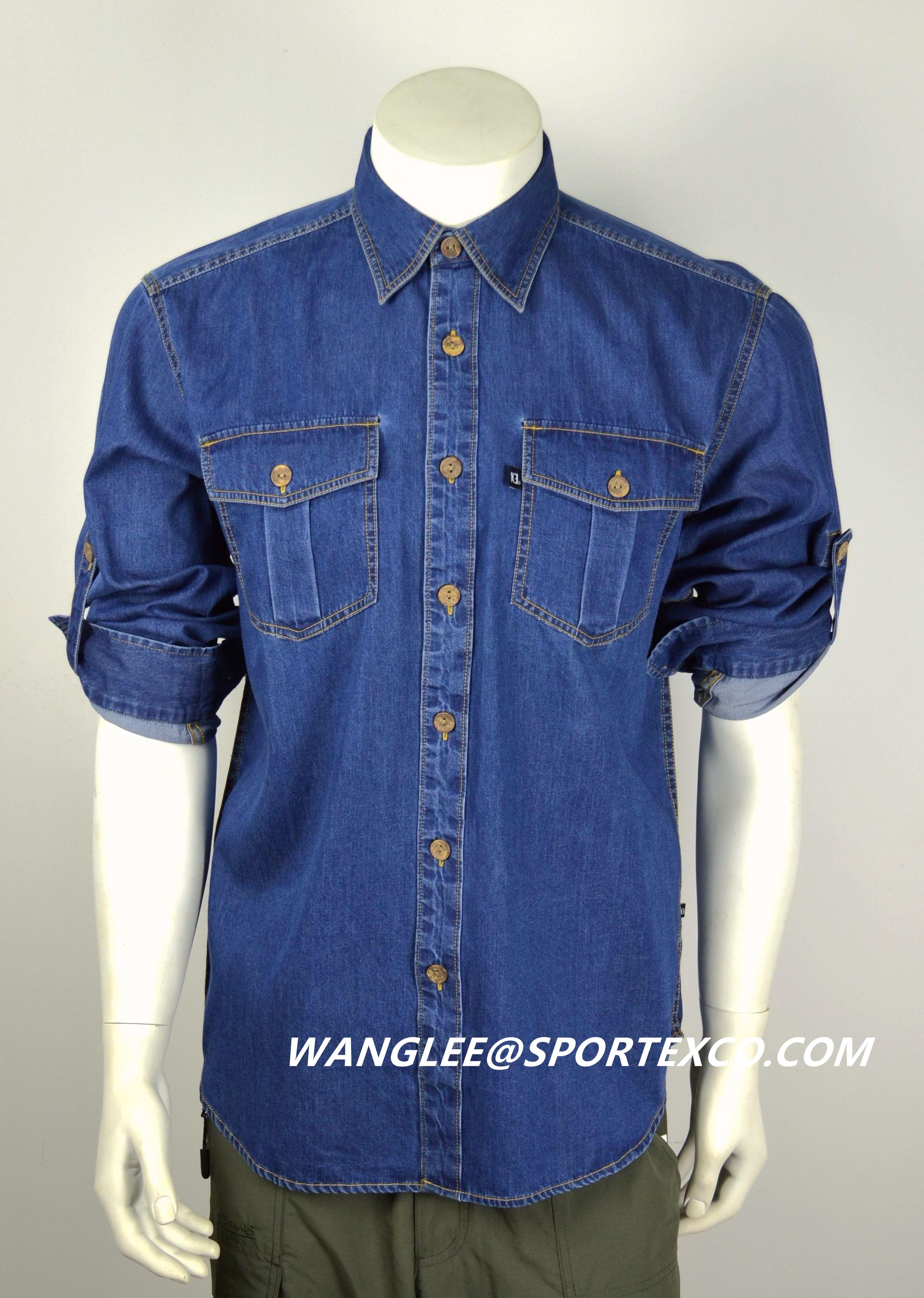 men's denim shirt, men's jeans shirt