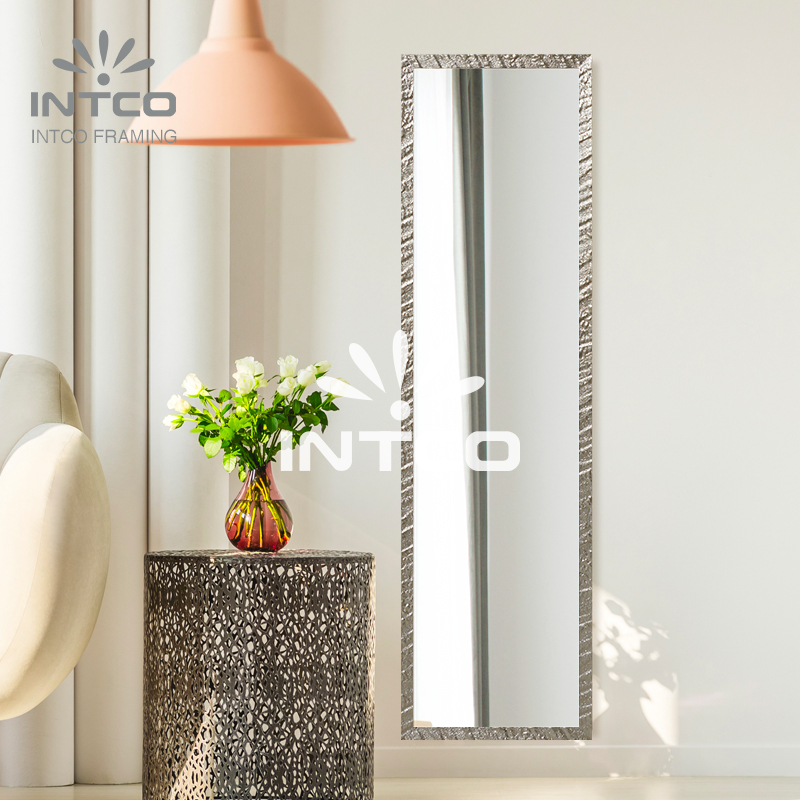 Textured Champagne Door Mirror