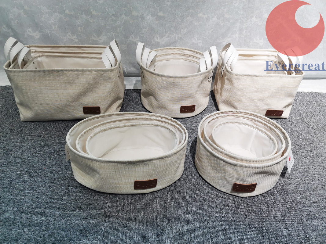 Cream p.p. fabric storage