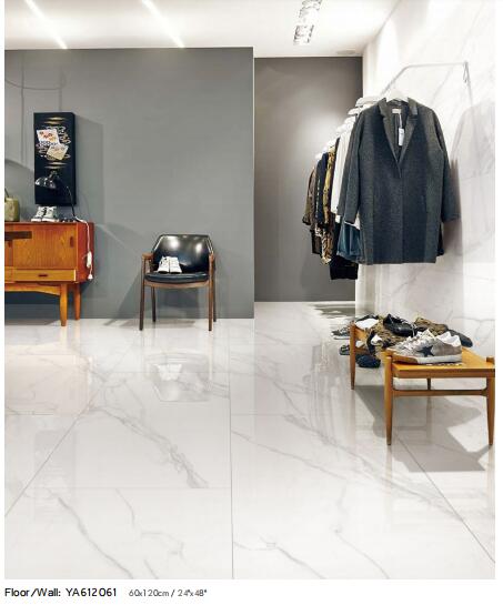 600x1200 Porcelain Karara Full Polished Glazed Tile