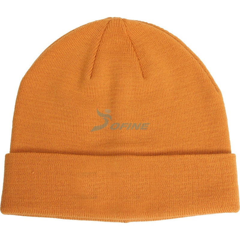 Custom Winter Solid Color 70S Yarn Soft Hat Knit Plain Cuff 100% Merino Wool Beanie