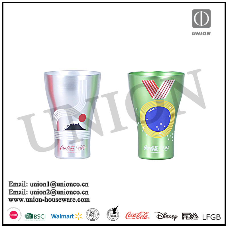 Food grade aluminum cup metal cup coke cup cold drink cup promotion cup
