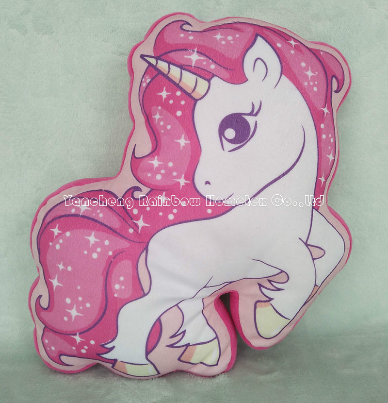 Printing plush cushion