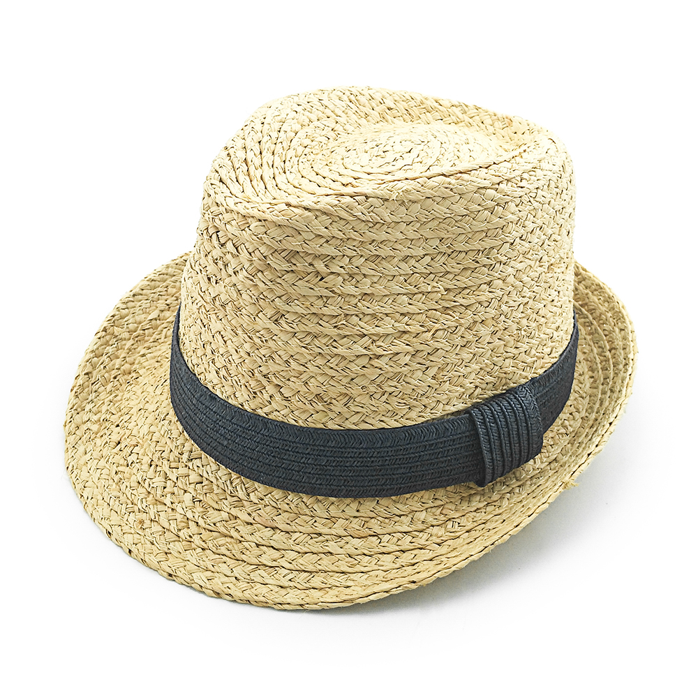 2020 wholesale Cheap summer fashion men women style raffia straw braid fedora hat