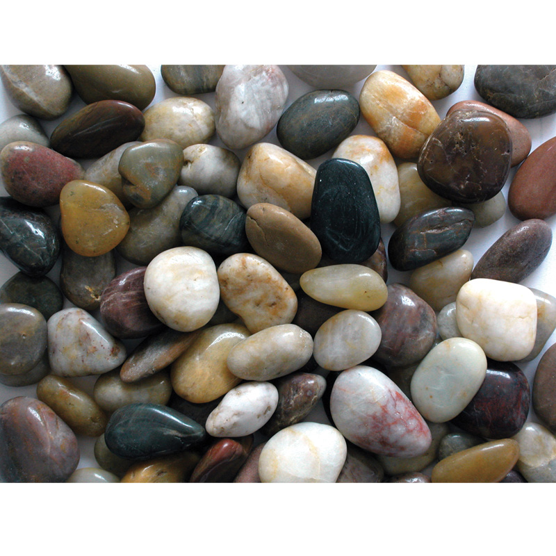 Wholesale Mixed color high polished pebble cobble stone for landscape