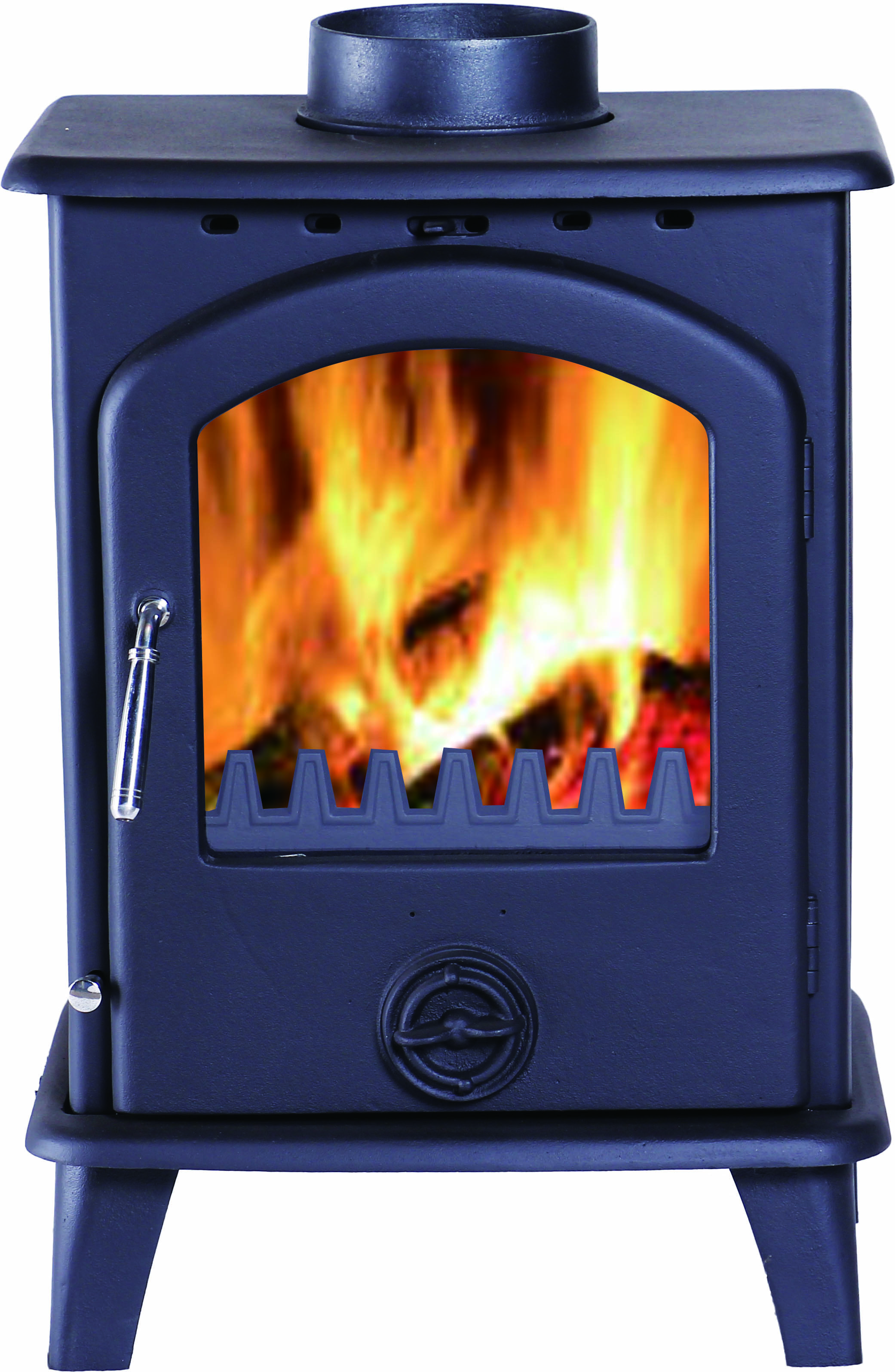Cast iron wood burning stove
