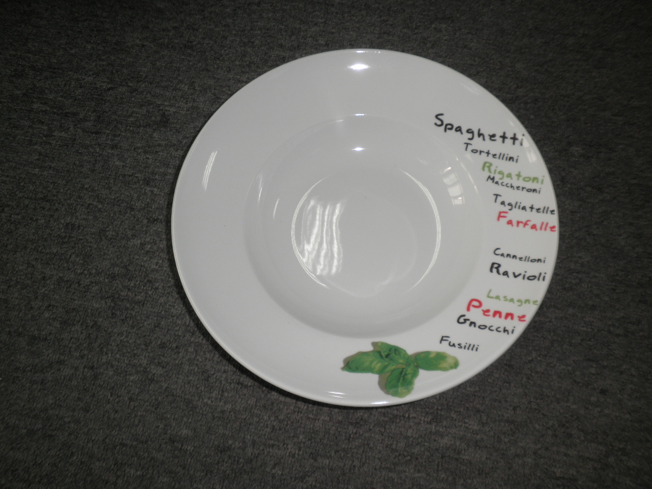 pasta plate