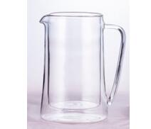 Double wall glass carafe