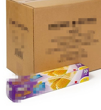 High Quality PE Slider bags with colorful box package for supermarket