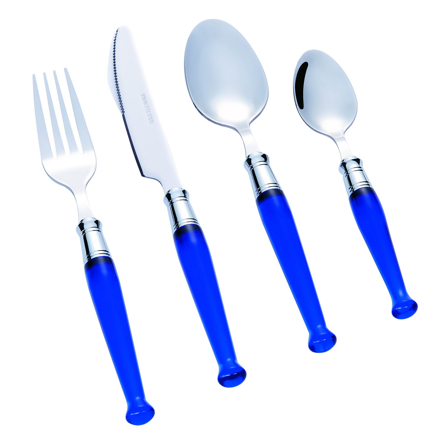 Stainless Steel Cutlery Set with Plastic Handle