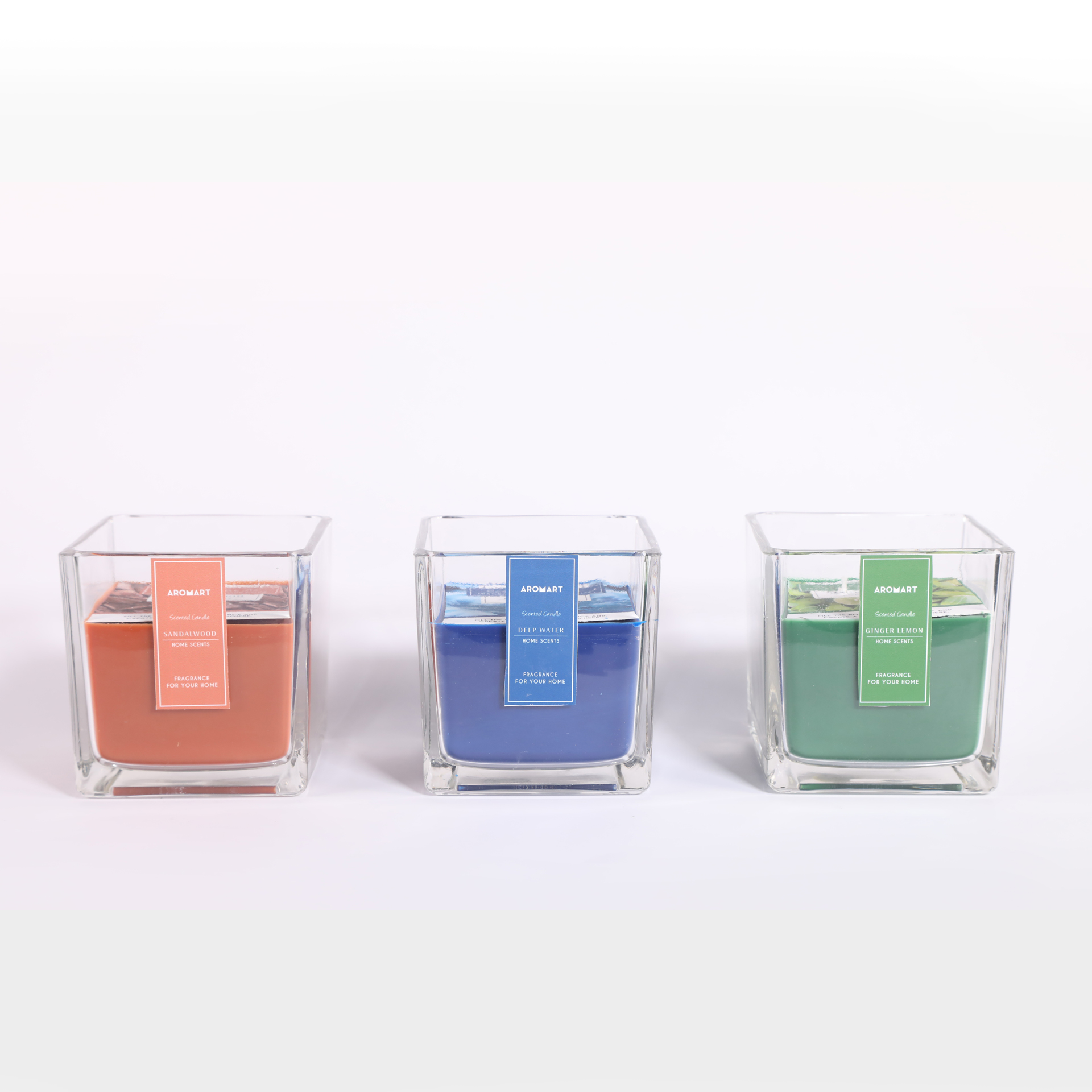 Scented Square Glass Candle