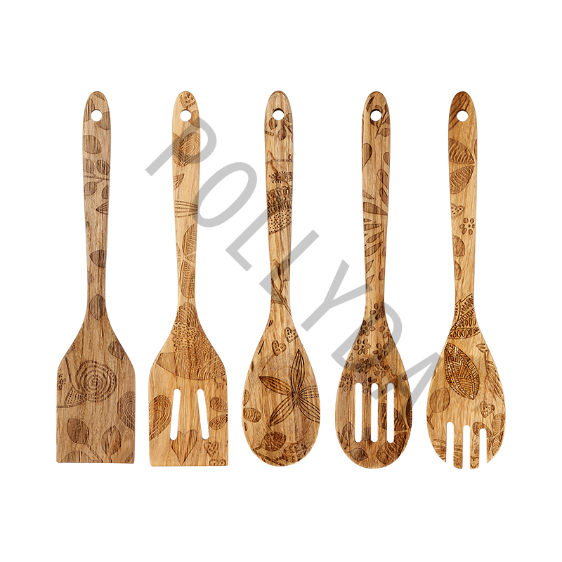 laser pattern beech wood kitchen MAS001
