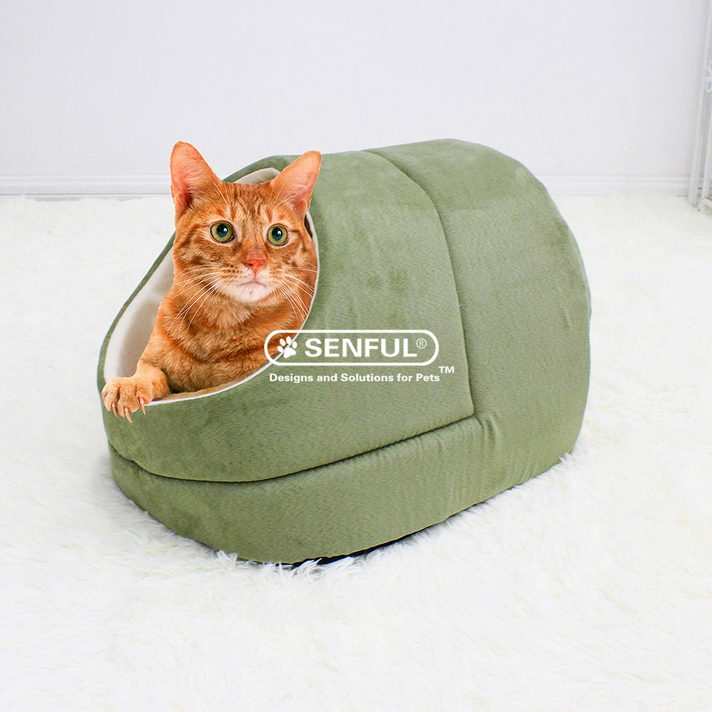 Cave Covered Cat Bed