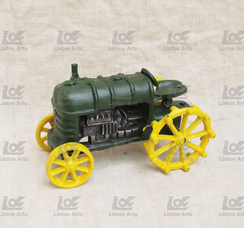 Cast iron tractor decoration