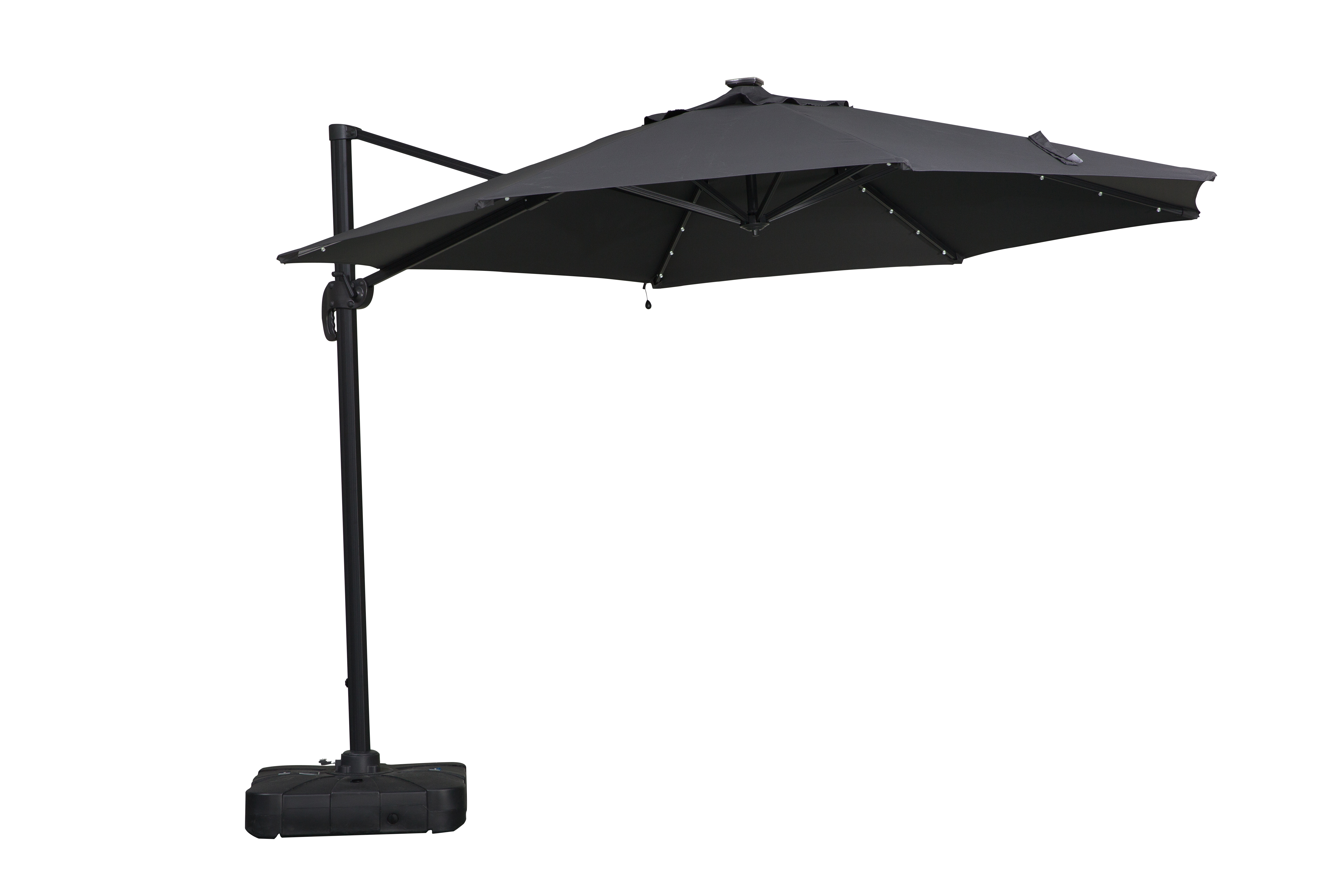 small Roma umbrella with spot light
