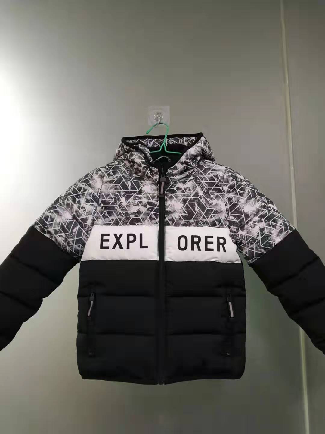 Boy's Printed Contrast Padding Jacket