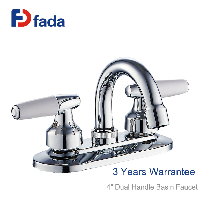 4" dual handles lavatory basin faucet
