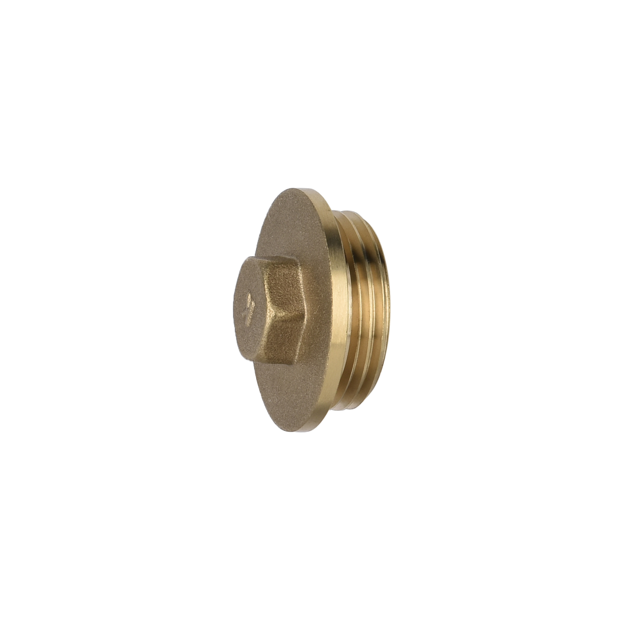 Threaded Brass Male Flanged Plug 1" Brass Pack of 2 UK