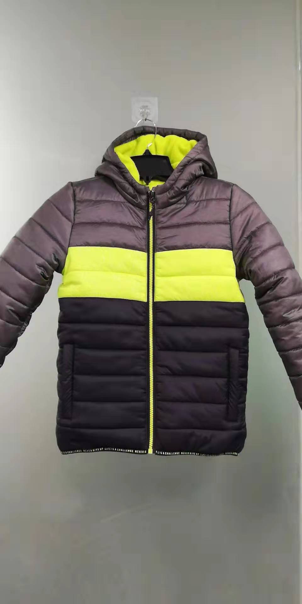 Boy's Contrast Color Padding Jacket