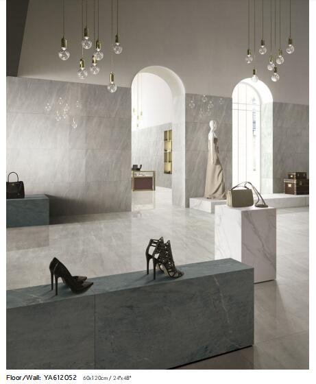 600x1200 Porcelain Karara Full Polished Glazed Tile