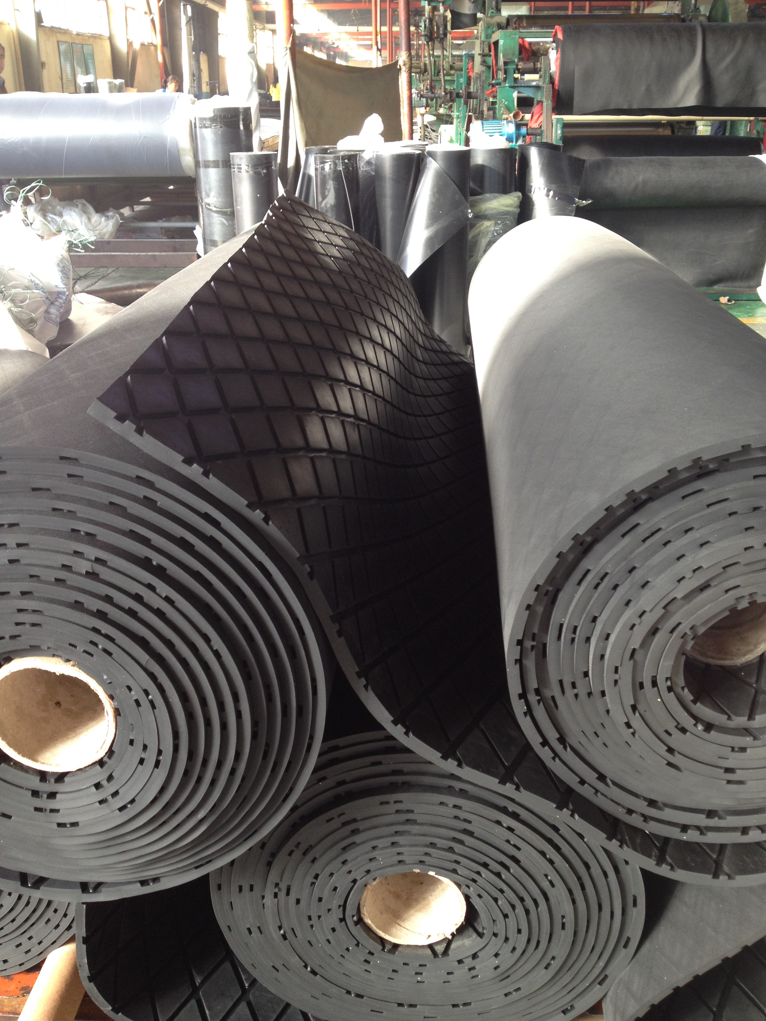 Rubber lagging