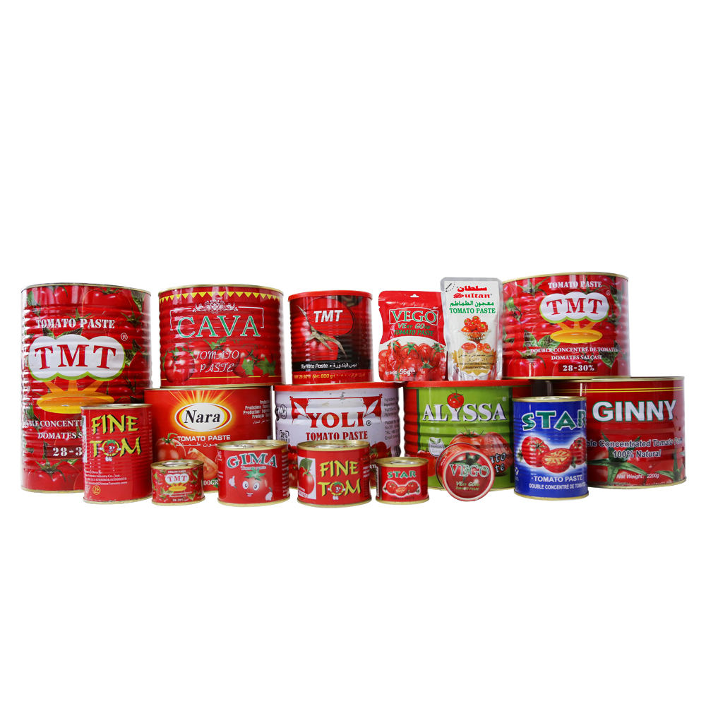 Factory first-hand price high quality canned tomato paste 100% purity with 28-30% brix export