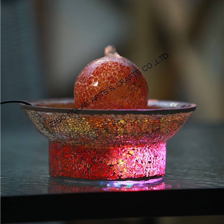 Mosaic table top water foutain