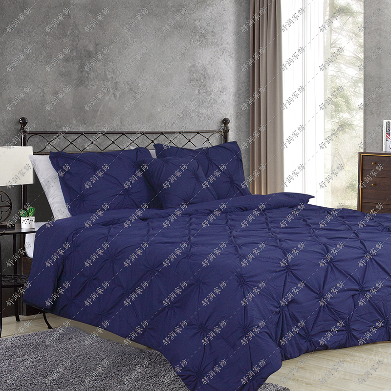 4 Piece Wash Microfiber Manipulation Comforter Set