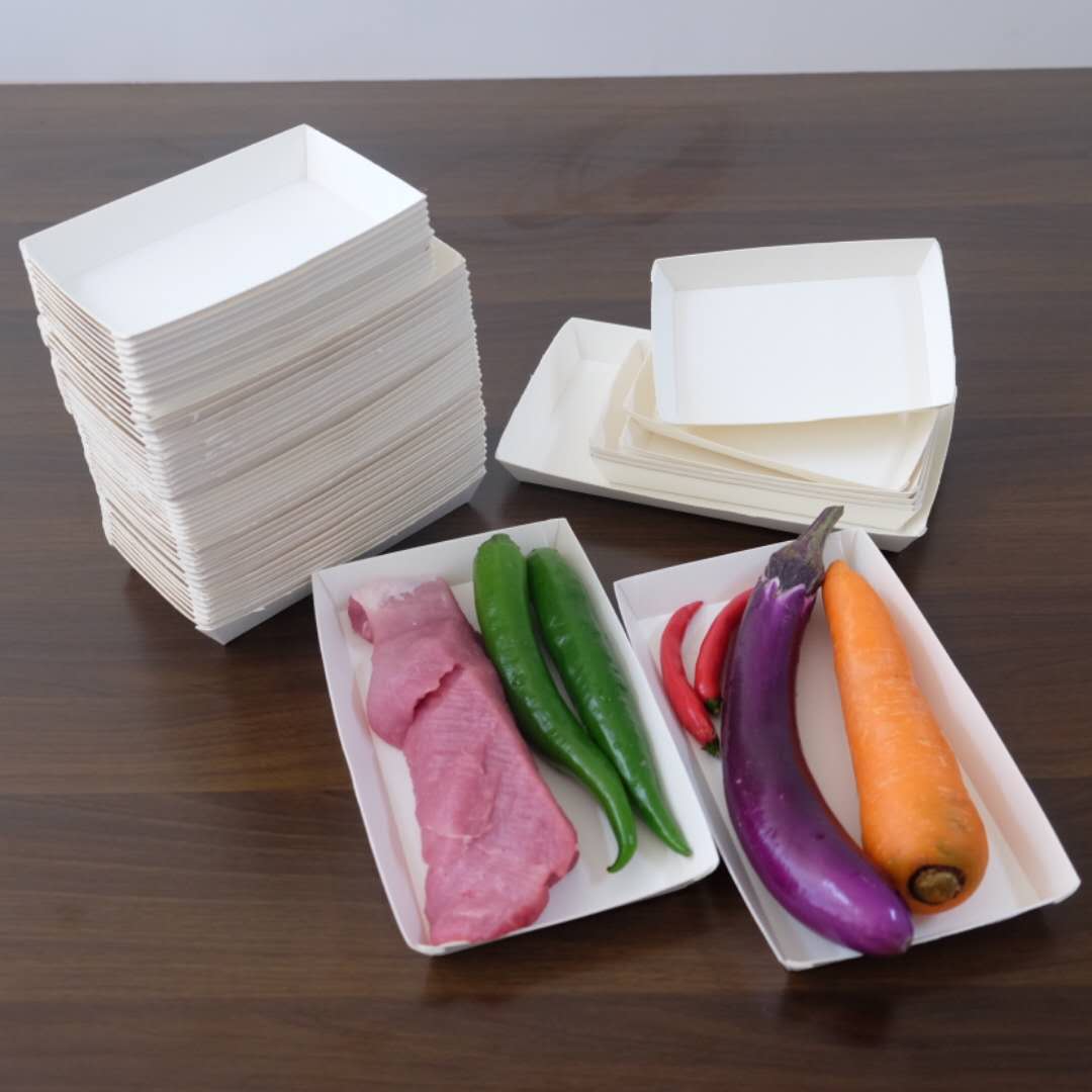 Ripple/Flute Paper Food Tray-Coated