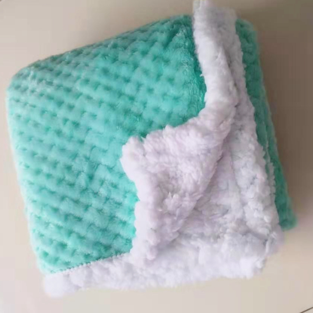 Baby Blanket coral fleece double layer blanket Kids Swaddle Wrap Baby Bedding Blanket