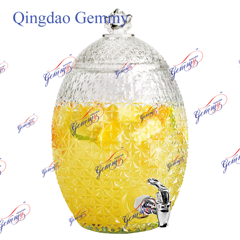 Glass beverage dispenser