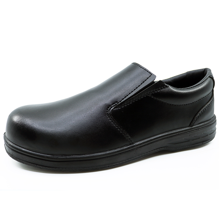 Anti slip composite toe puncture proof metal free men executive safety shoes