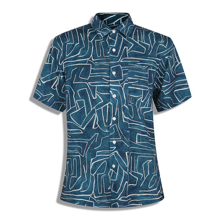 men Tencel casual print shirts