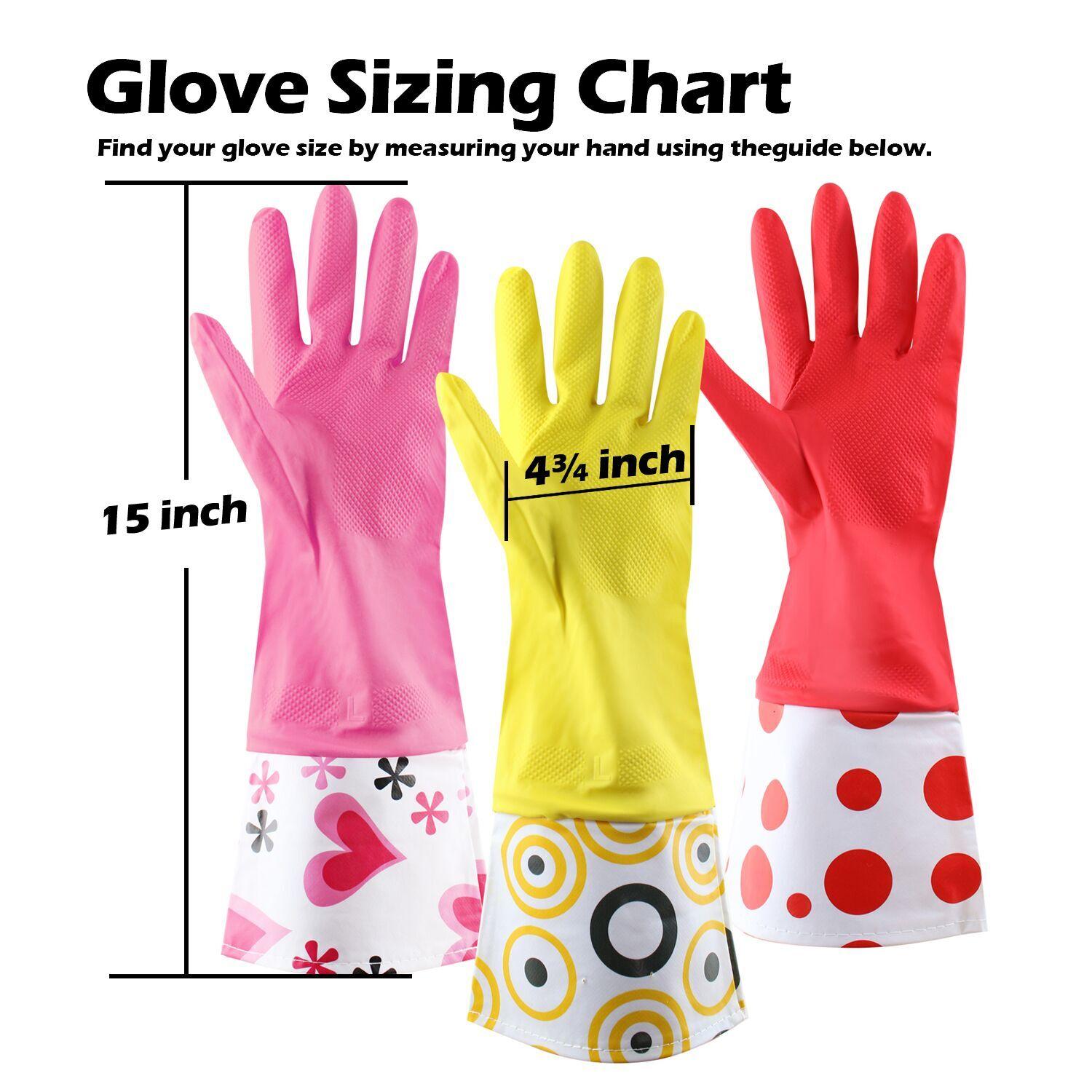Dish washing household latex gloves