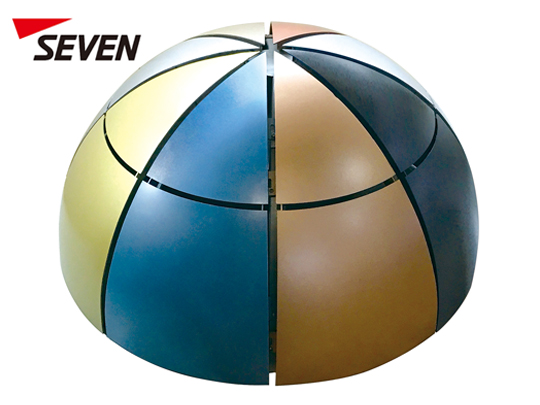 Hyperbolic aluminum solid panel