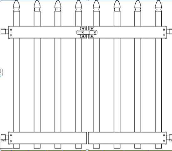 No Dig Vinyl Fence Gate