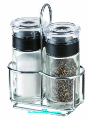 Sinoglass Salt & Pepper Set With Rack