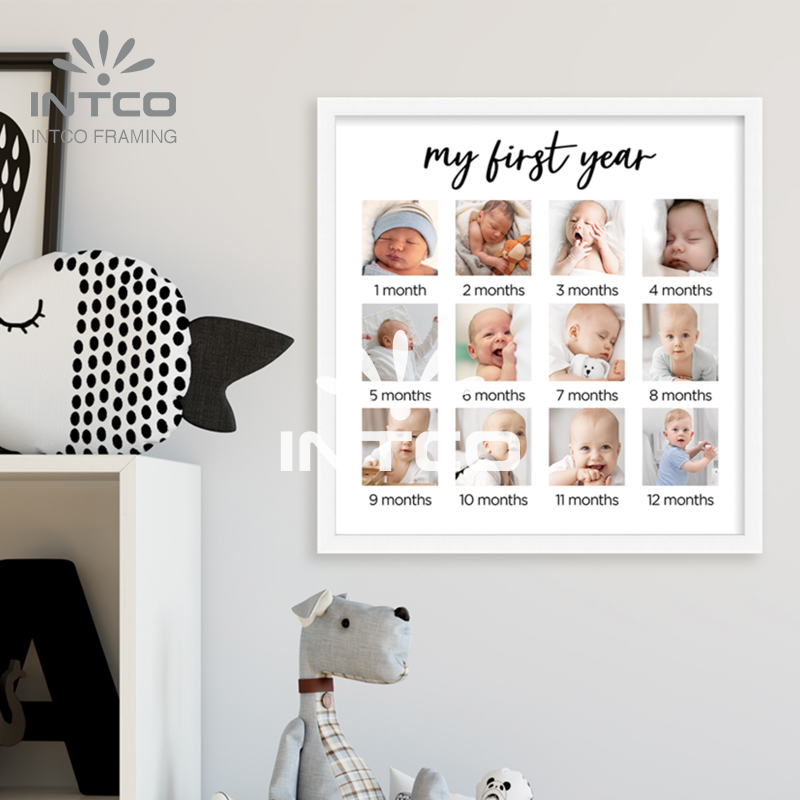 PS Modern collage photo frame with different openings