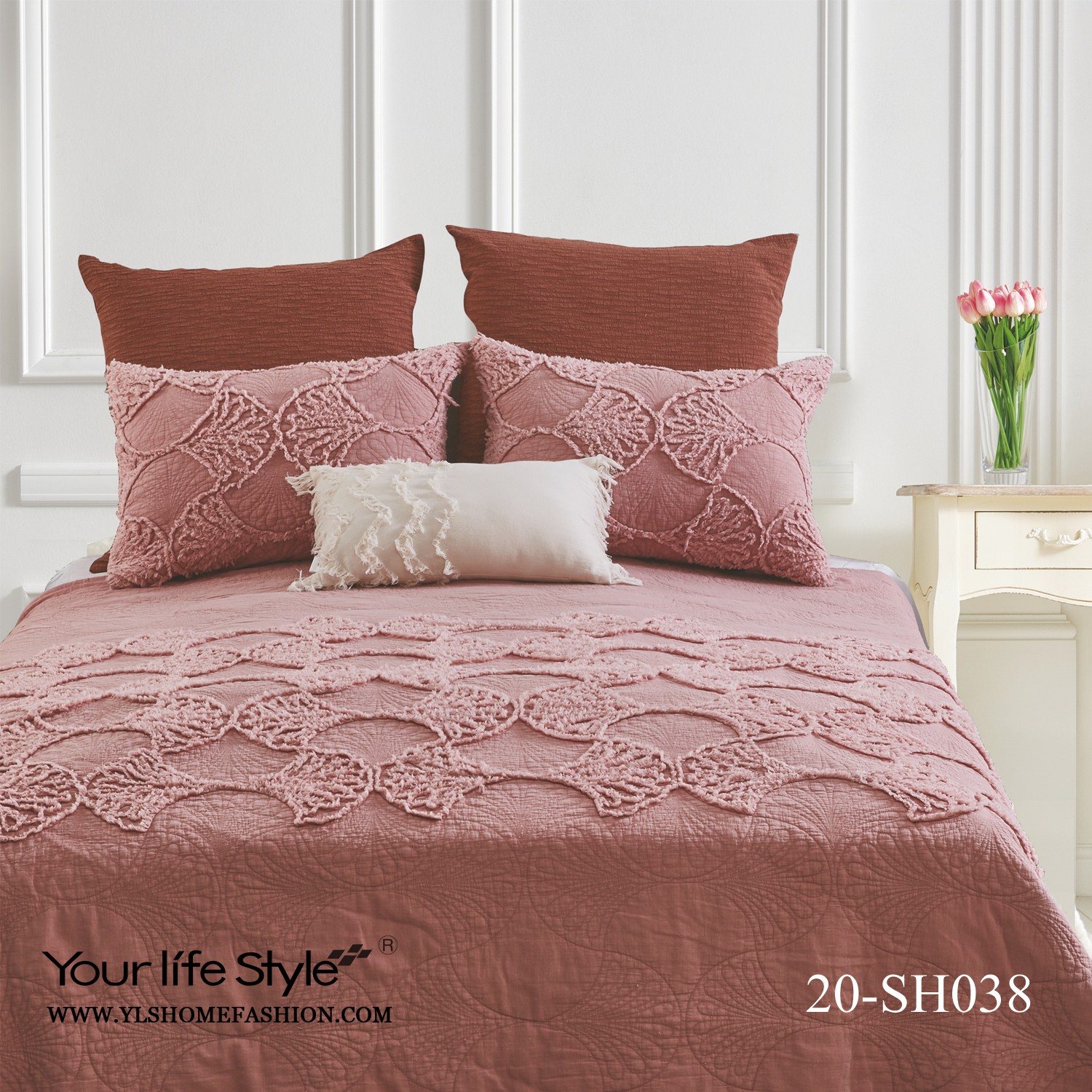 Ines Three Piece Bedspread
