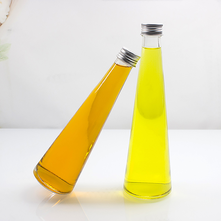 240ml/330ml special shape triangular shape glass bottle