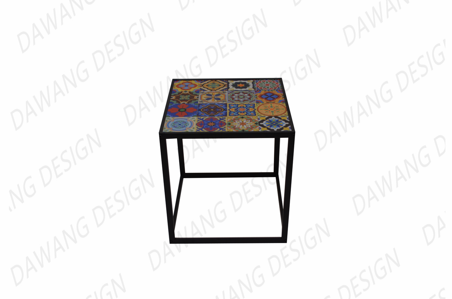 Vintage ceramic tile coffee table