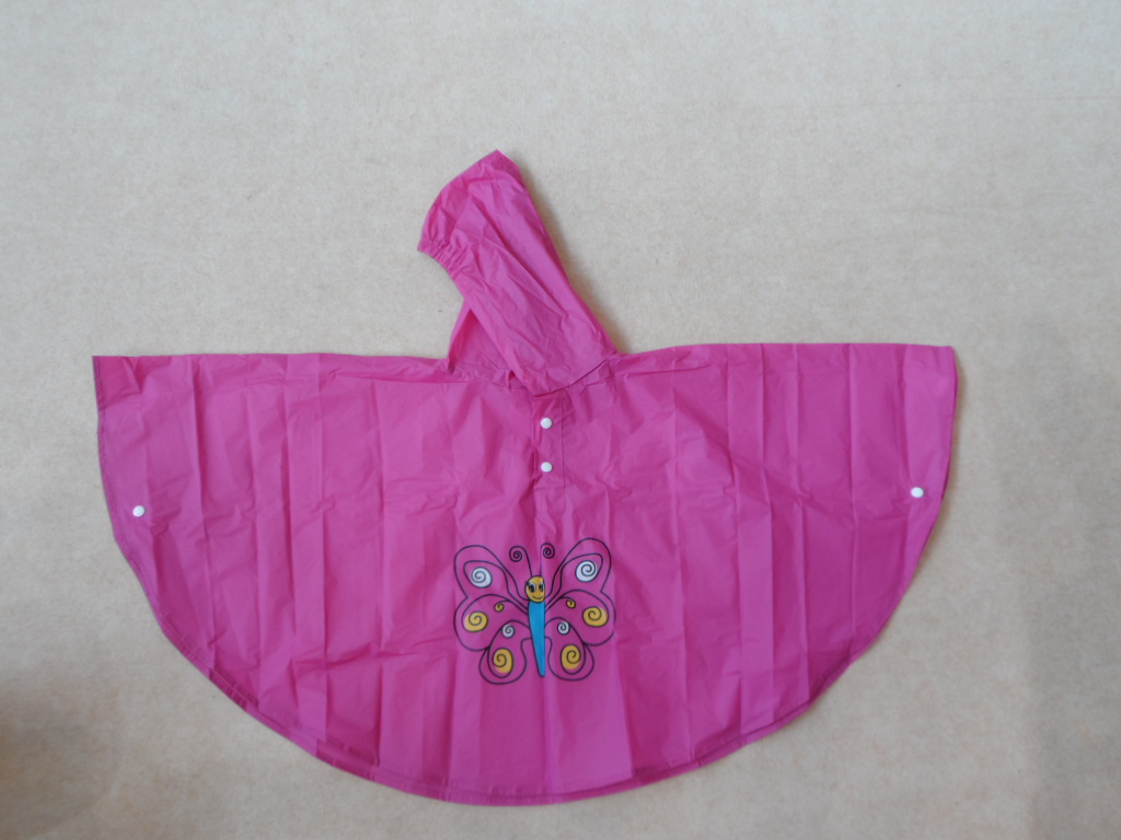 PVC children rain poncho