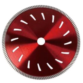Hot pressed Diamond Turbo Saw Blade with dense teeth for Granite/ Stone/ Concrete Cutting