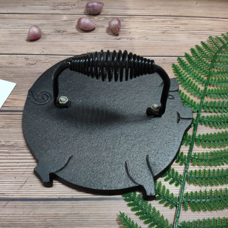 Cast iron grill press
